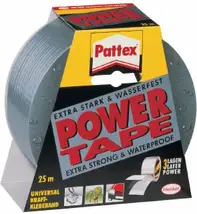 Fabric tape Power-Tape silver/grey length 50 m width 50 mm castor PATTEX