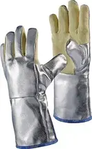 Lämpösuojakäsine 38cm 5-sormikäsine aramidikangasta, aluminoitu, EN 388 1542, EN 407 423444, PPE cat. III JUTEC