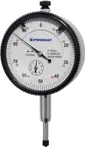 Dial gauge DIN 878 10 mm readout 0.01 mm with impact protection PROMAT