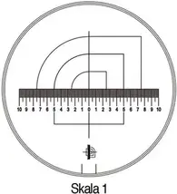 Desk magnifier Tech-Line magnification 8x VARIO scale 1, 2, 3, 4, 5 6-part SCHWEIZER