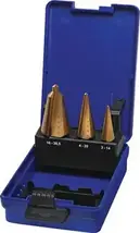 Kartiolevyporasarja 3-osainen, HSS-TiN, 3-14 / 5-20 / 16-30,5mm