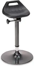 Standing chair integral foam seat height adjustment 650-850 mm tubular steel anthracite dished base BIMOS