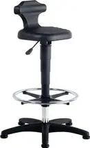 Seat/standing chair Flex integral foam seat height adjustment 510-780 mm with base ring BIMOS