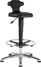 Seat/standing chair Flex integral foam seat height adjustment 510-780 mm with base ring ESD BIMOS