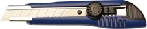 Craft knife blade width 18 mm length 167 mm with plastic locking wheel PROMAT