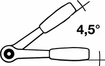 Nivelräikkä 1/2" 80-hamm. pituus 416 mm 2-Komponenttikahva - STAHLWILLE -
