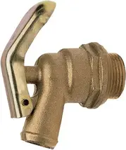 Drain valve r 26.9 (¾inch) mm brass 15 mm outlet nozzle