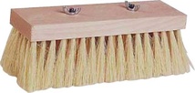 Tar scrubber length 225 mm coconut, natural flat wood body with wing screws