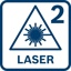 Yhdistelmälaser GCL 2-15 Professional, laserlinjan väri punainen