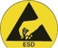 ESD Työ-/seisomatuoli tallat+jalkarengas PU-Vaahto musta istuinkorkeus: 510-780mm Flex 3 Bimos